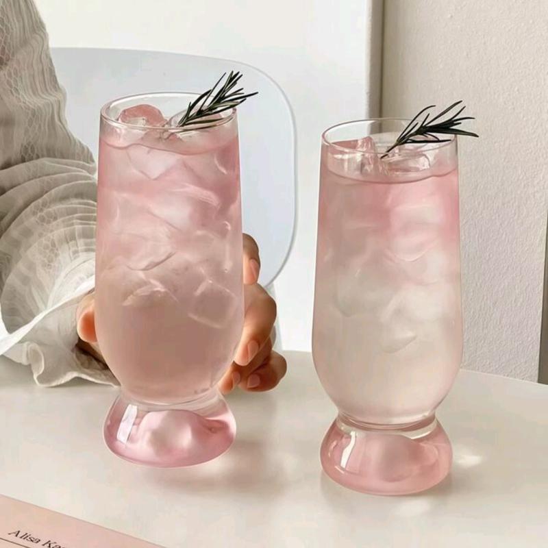 Blush Pedestal Drinking Glasses  Pink Pedestal Glassware | BornFierce