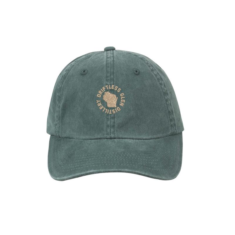 Green Hat w/ Tan WI Logo