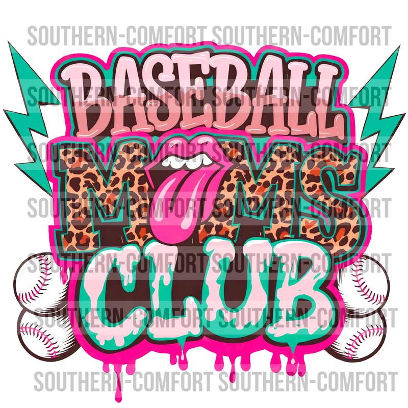 Baseball Moms Club |PNG|