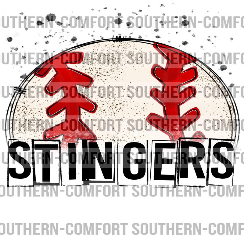 Stingers baseball PNG