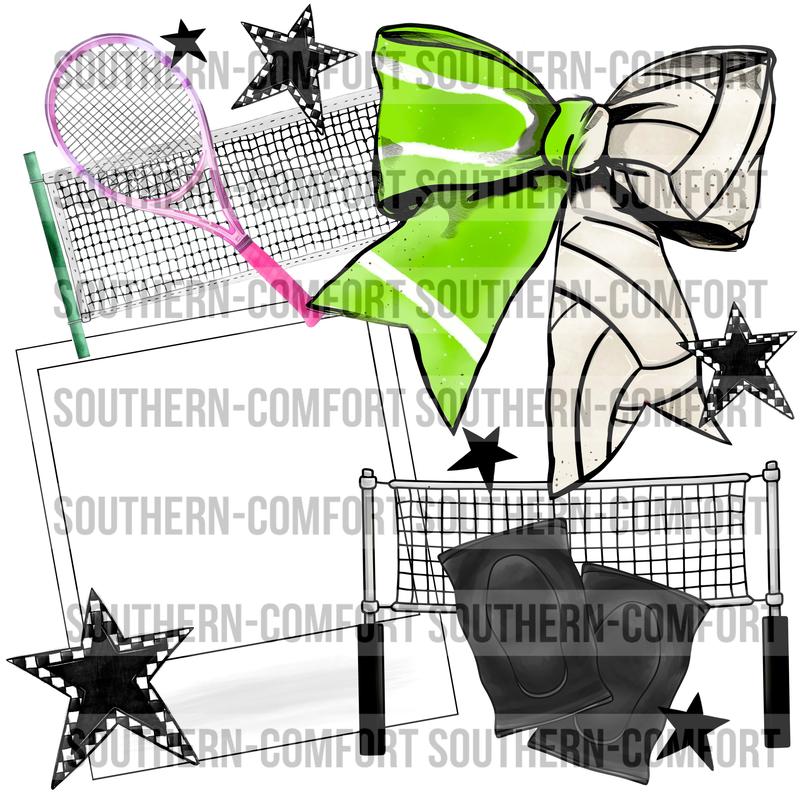 Volleyball Tennis Frame |PNG|