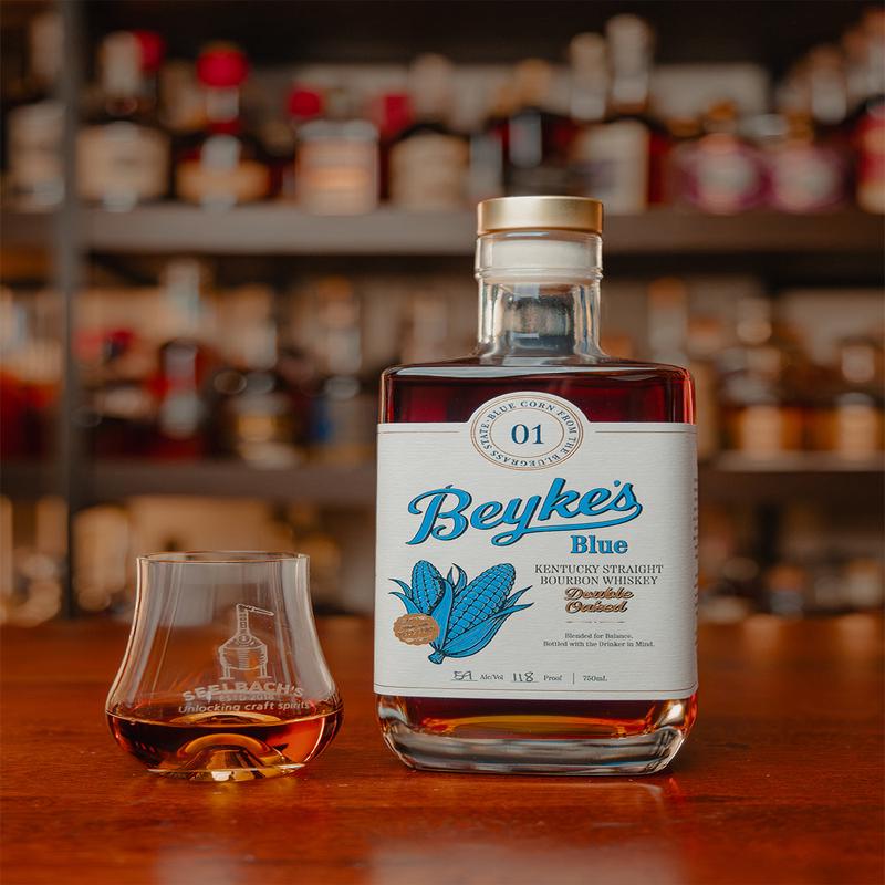 Beyke\'s Blue Double Oaked Kentucky Straight Blue Corn Bourbon Whiskey 001