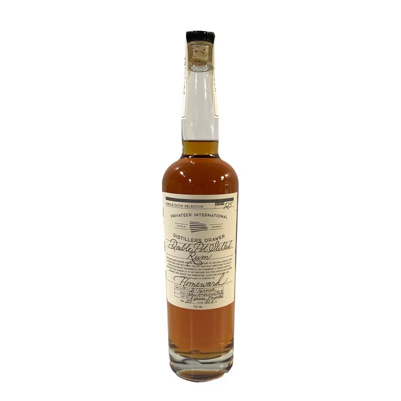 Privateer Rum Distillers 2022 Drawer Homeward  Double Pot Stilled Rum