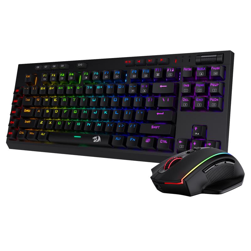 K596 Wireless Mechanical Gaming Keyboard M686 Wireless Gaming Mouse Bundle