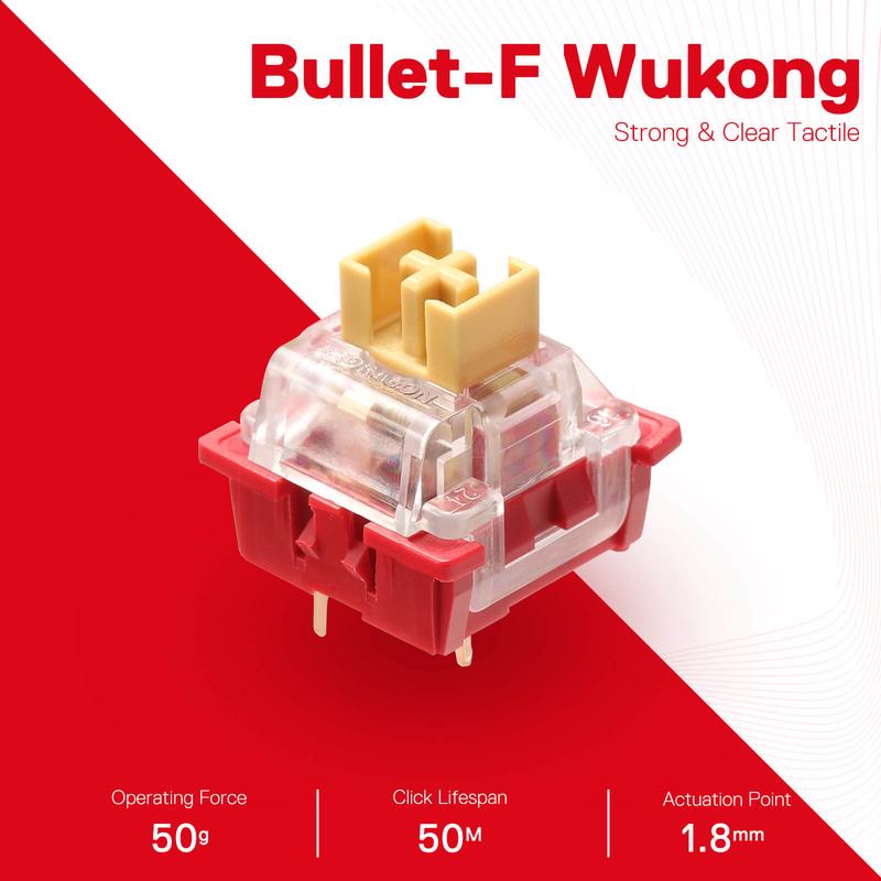 (Open Box) BULLET-F A113 Mechanical Switch (24 pcs Switches)