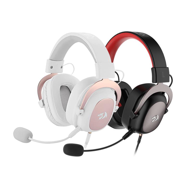H510 Zeus Black & White Wired Gaming Headset Bundle