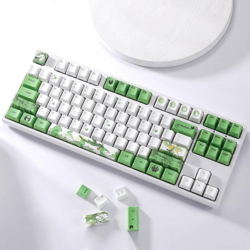 (Only Keycaps) Redragon X LTC PBT 108 Keycaps Set - Green Reindeer