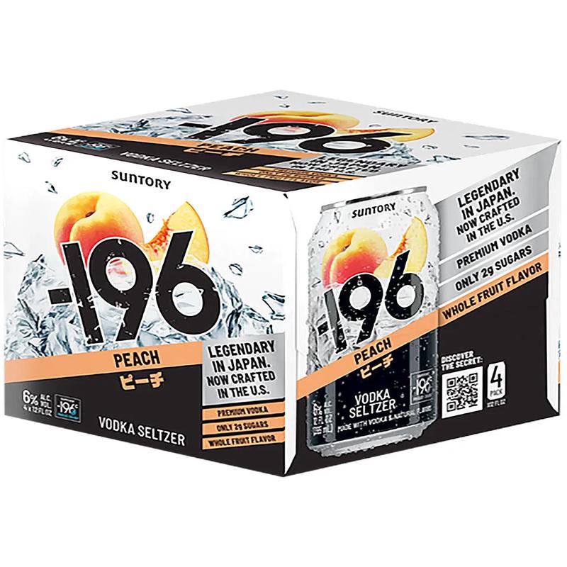 -196 Peach Vodka Seltzer 4-Pack