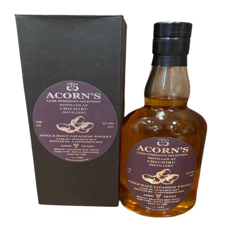 Chichibu Acorn\'s Cask Strength Selection 2013 7 Years Cask #2487 Single Malt Japanese Whisky 62.4% ABV, 700ml