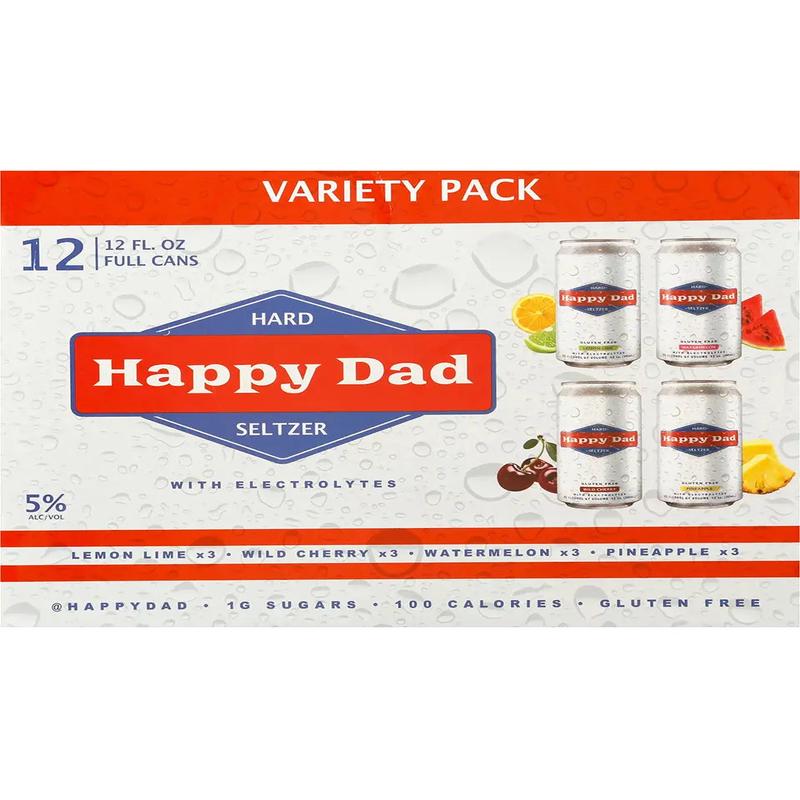 Happy Dad Hard Seltzer Variety 12-Pack