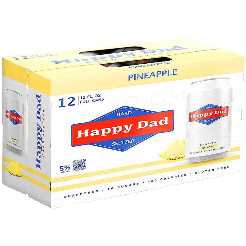 Happy Dad Hard Seltzer Pineapple 12-Pack