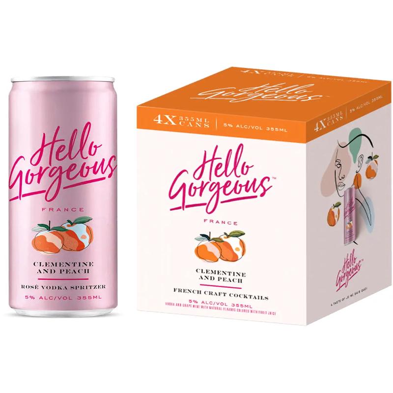 Hello Gorgeous Clementine & Peach Ros Wine Cocktail